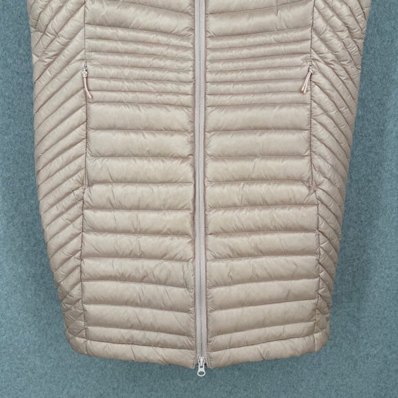Duluth Womens Down Right Long Vest Size L Peach Pink Full Zip Pockets Warm EUC - Picture 7 of 16